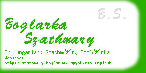 boglarka szathmary business card